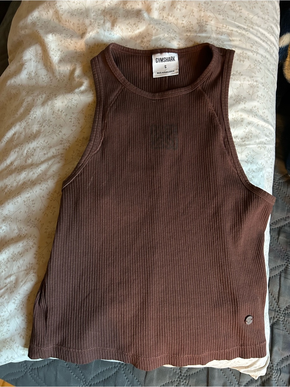 Gymshark Men’s Ribbed Crewneck Tank - Brown